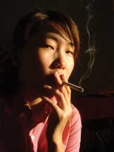 smoking woman